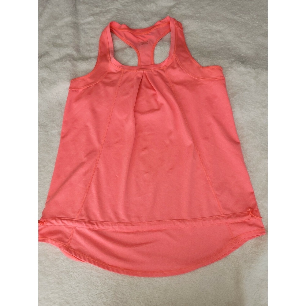 Weatherproof Ladies‎ Knit Top Coral Racerback Tank Top Drawstring Hem Size Small